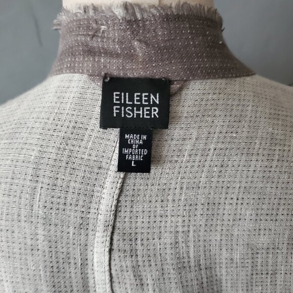 Eileen Fisher Irish Linen Blazer/ Size L/ Casual Career - Picture 11 of 11